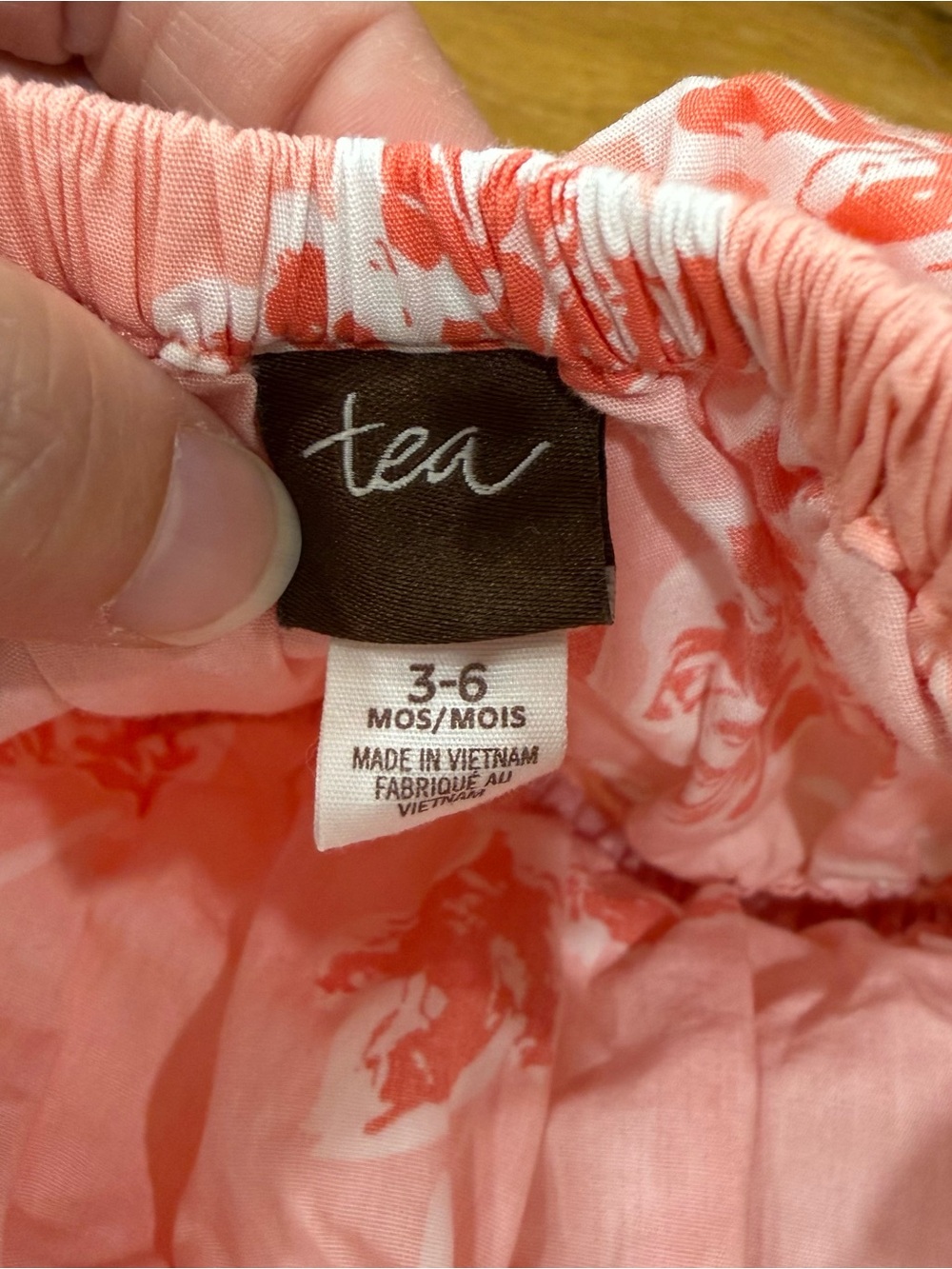 Tea Collection Pink Floral Ruffled Romper - Picture 3 of 3